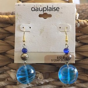 Dauplaise sparkle glass dangle style earrings